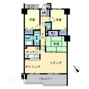 ロマネスク武蔵ヶ丘【402号室号室】の間取り