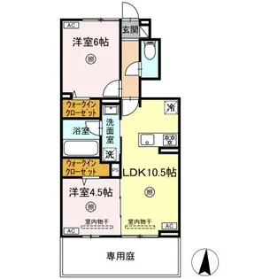 サンメゾン国府 B棟【1階】の間取り