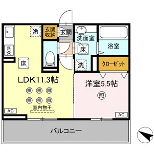 恵彩館【102号室】の間取り
