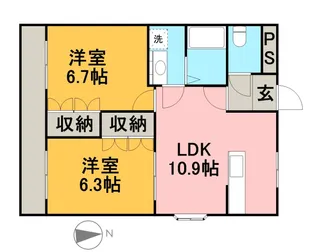 センチュリーハイツ【1階】の間取り