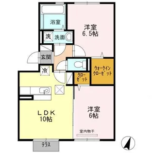 サンハイム須屋 A棟【1階】の間取り