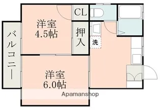 ベルツリーハイツ【1階】の間取り