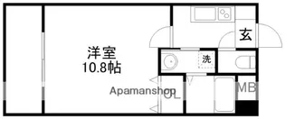 ラムール祇園【2階】の間取り