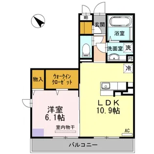ディアコート・宙【1階】の間取り