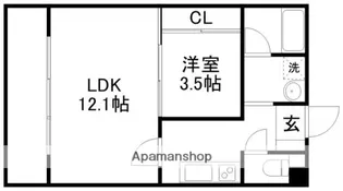 プラッツ下南部【2階】の間取り