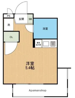 1Rの間取り画像