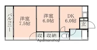 麻生嶋コーポ【2階】の間取り