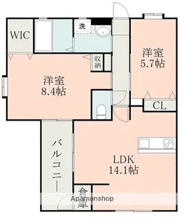テラーサ参番館【3階】の間取り