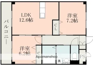 サンシャイン広木【2階】の間取り