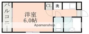 キャッスルマンション【4階】の間取り