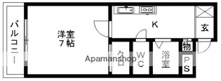 千徳マンション・ヴィラ浄行寺【6階】の間取り