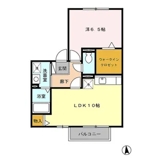 アクティブ C棟【2階】の間取り