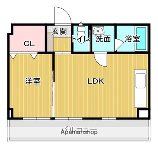 シャトー鉄砲塚【3階】の間取り