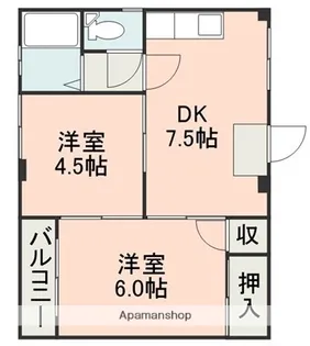 新外パークハウス【2階】の間取り