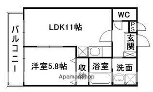 アグリー戸島【3階】の間取り