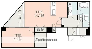 ラ・シック辛島【12階】の間取り