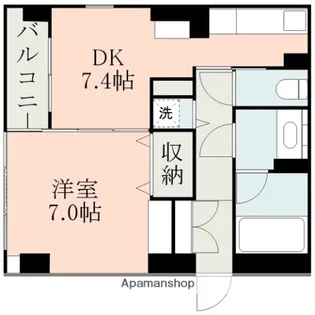 グランドゥール水前寺【3階】の間取り