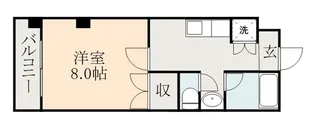 保田窪プラザマンション【5階】の間取り