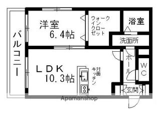 ヴィーナス・ヒルズ近見【1階】の間取り