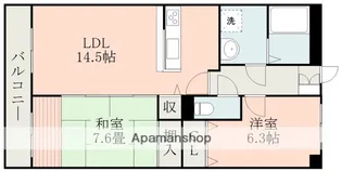 熊本県合志市幾久富【マンション】の間取り