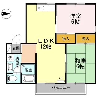 プレジール松岡 A棟【2階】の間取り