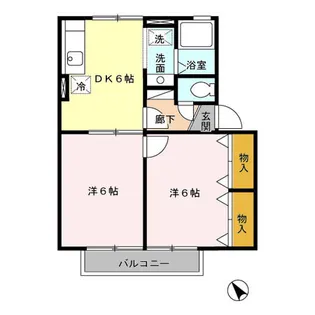 ウィルモア輝 B棟【2階】の間取り