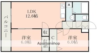 メゾン・ド・ルミエール【1階】の間取り
