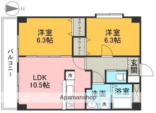 PREMIUM大津中央【4階】の間取り