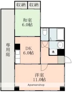 ウエストグラス【1階】の間取り