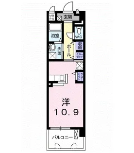 SOL LEVANTE 国府【2階】の間取り