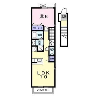 ボヌールM【2階】の間取り