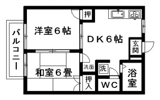 ベア立田【1階】の間取り