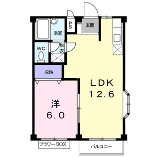 コーポあづまⅤ【2階】の間取り
