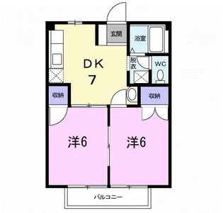 YMハイツⅠ【2階】の間取り