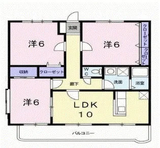 インペリアル山本【1階】の間取り