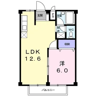 畠田ハイツ【202号室】の間取り