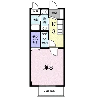 ドルチェ【102号室】の間取り