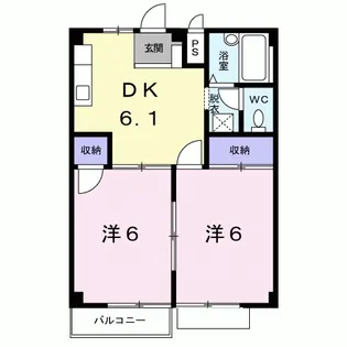 シティハイツ上田Ⅰ【2階】の間取り