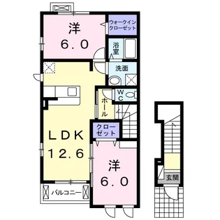CASA FELICEⅡ【2階】の間取り