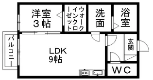 プレールルフラン【2階】の間取り