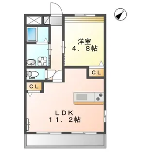 アーバンライフ12【201号室】の間取り