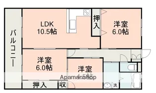 メゾンド中村【2階】の間取り