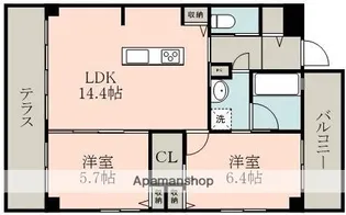 チェリーブロッサムⅢ【1階】の間取り