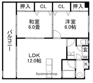 フラワーヒルズ77【2階】の間取り