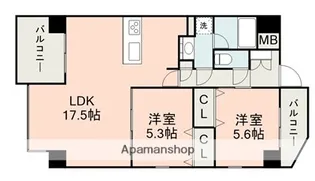ロイヤルコンフォート龍田【11階】の間取り
