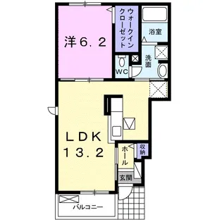 クレールⅢ B【1階】の間取り