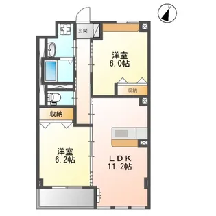 アーバンスクエア【2階】の間取り