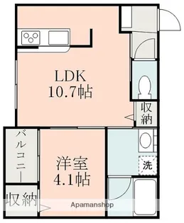 LUZ光の森【2階】の間取り