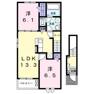 グランアヴニール【2階】の間取り