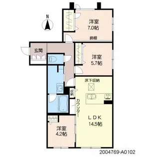 シャーメゾンARISTIO【1階】の間取り
